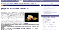 New Yoga in Daily Life Websites: Australia and Germany