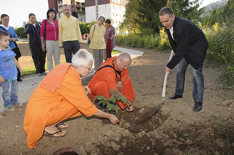 Opening of the Peace Park in Kranj, 2013