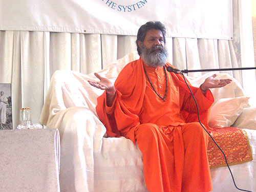 Lecture in new ashram