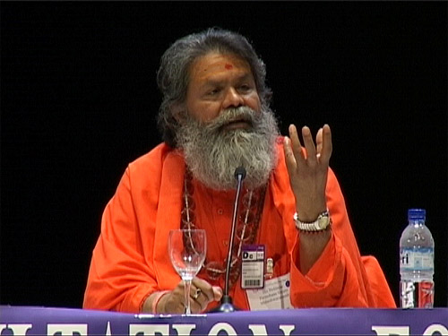 Swamiji at the Symposium on Interfaith Education