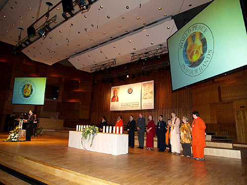 Commencement of the Summit with the ceremony of lighting \'peace–candles\'