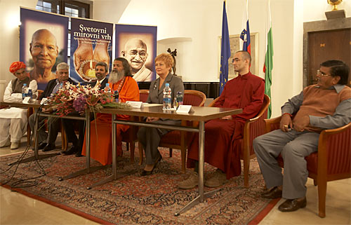 Press conference at Ljubljana Town Hall